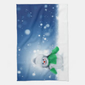 Snowman Wishes Theedoek (Verticaal)