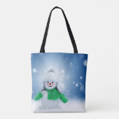 Snowman Wishes Tote Bag (Achterkant)