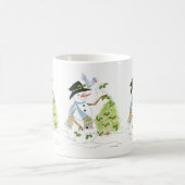 Snowman with a Bluebird Koffiemok (Center)