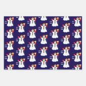 Snowman With Text Wrapping Paper Sheets (Voorkant 2)