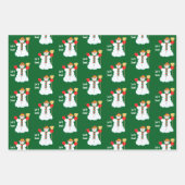 Snowman With Text Wrapping Paper Sheets (Voorkant)