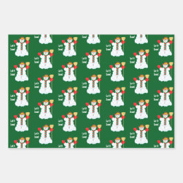 Snowman With Text Wrapping Paper Sheets