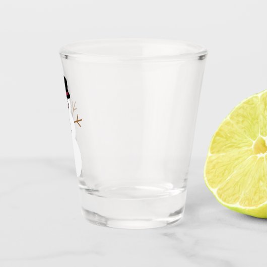 Snowman with Top Hat Shot Glas (Rechts)