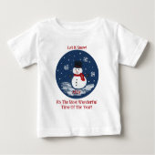 Snowman Wonderful Time Jaar PERSONALISEREN (Voorkant)