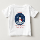 Snowman Wonderful Time Jaar PERSONALISEREN (Achterkant)
