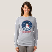 Snowman Wonderful Time Jaar PERSONALISEREN T-shirt (Voorkant volledig)