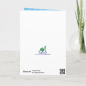 Snowman Wonderland voor dochter en schoonzoon Feestdagen Kaart (Achterkant)