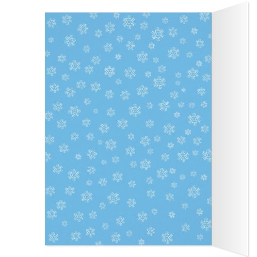 Snowman Wonderland voor kerstkaart (Binnen (Links))