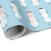 Snowman Wrapping Paper Cadeaupapier (Rol Hoek)