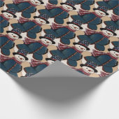 Snowman Wrapping Paper Cadeaupapier (Hoek)