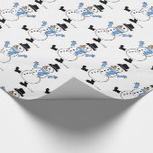 Snowman Wrapping Paper Cadeaupapier (Hoek)