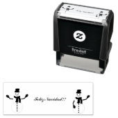 snowman zelfinktende stempel (In situ)