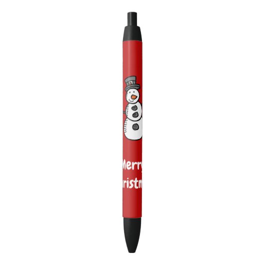 Snowman Zwarte Inkt Pen (Voorkant Verticaal)