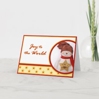 Snowmann-Wenskaart Feestdagen Kaart