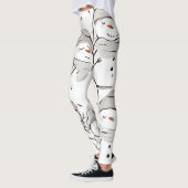 Snowmanpatroon Leggings (Links)