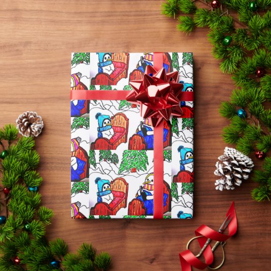 SNOWMANS BEDTIME VERHAAL CADEAUPAPIER (Feestdagen Geschenken)