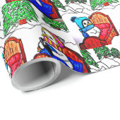 SNOWMANS BEDTIME VERHAAL CADEAUPAPIER (Rol Hoek)