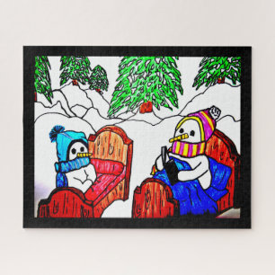 SNOWMANS BEDTIME VERHAAL LEGPUZZEL