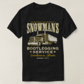 Snowmans Bootlegging Service T-shirt (Design voorkant)