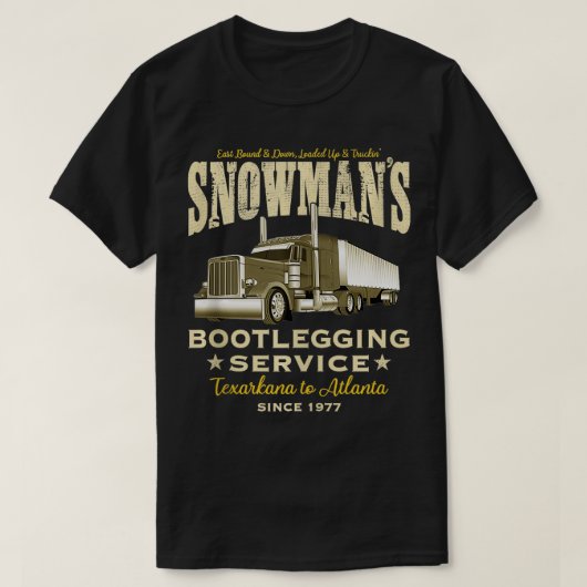 Snowmans Bootlegging Service T-shirt (Design voorkant)