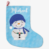 Snowman's Cacao Delight Kerstmis Grote Kerstsok (Voorkant)