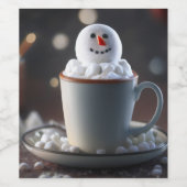 Snowman's Delight Wijn Etiket (Enkel label)