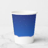 Snowman's Draw je gezicht kerstmis Papieren Bekers (Achterkant)