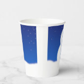 Snowman's Draw je gezicht kerstmis Papieren Bekers (Rechts)