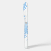 Snowmans en Snowflakes naadloos patroon Case-Mate iPhone Case (Achterkant / Links)