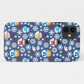 Snowmans en Snowflakes naadloos patroon Case-Mate iPhone Case (Achterkant (horizontaal))