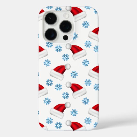 Snowmans en Snowflakes naadloos patroon Case-Mate iPhone Case (Achterkant)