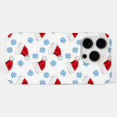 Snowmans en Snowflakes naadloos patroon Case-Mate iPhone Case (Achterkant (horizontaal))