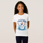 Snowman's Freeze Style Performance Art T-shirt (Voorkant volledig)