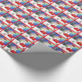 Snowman's kerstcadeau cadeaupapier (Hoek)