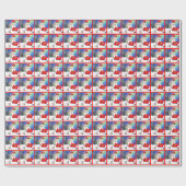 Snowman's kerstcadeau cadeaupapier (Vlak)