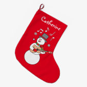 Snowman's kerstcadeau grote kerstsok (Voorkant (Hangend))