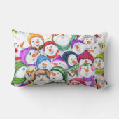 Snowmans kerstcadeau voor de piloot kussen (Achterkant)