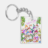 Snowmans kerstcadeau voor Sleutelhanger (Voorkant Links)