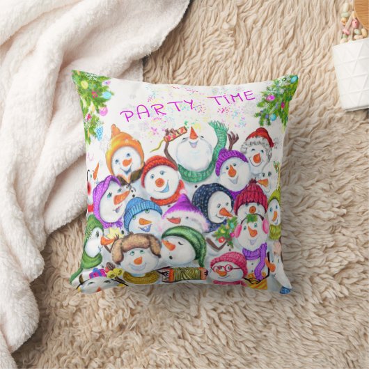 Snowmans kerstcadeaus voor Sierkussen (Deken)