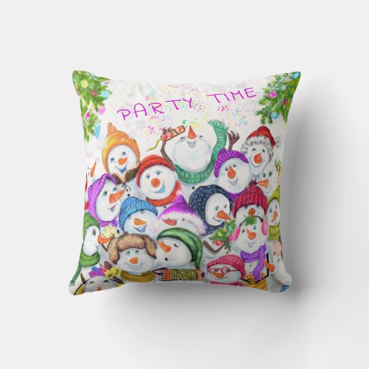 Snowmans kerstcadeaus voor Sierkussen (Achterkant)