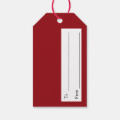 Snowman's Letter to Santa Painting by Alfred Fox Cadeaulabel (Achterkant)