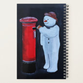Snowman's Letter to Santa Painting by Alfred Fox Planner (Achterkant)