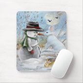 Snowman's neus konijneneet muismat (Met muis)