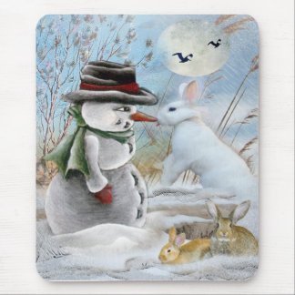 Snowman's neus konijneneet muismat