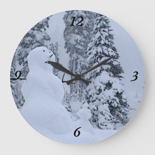 Snowmans paradijs grote klok (Voorkant)