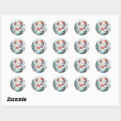 Snowmansticker Ronde Sticker (Vel)