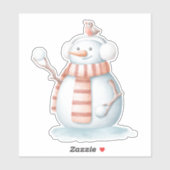 Snowmansticker Sticker (Vel)
