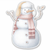 Snowmansticker Sticker (Voorkant)