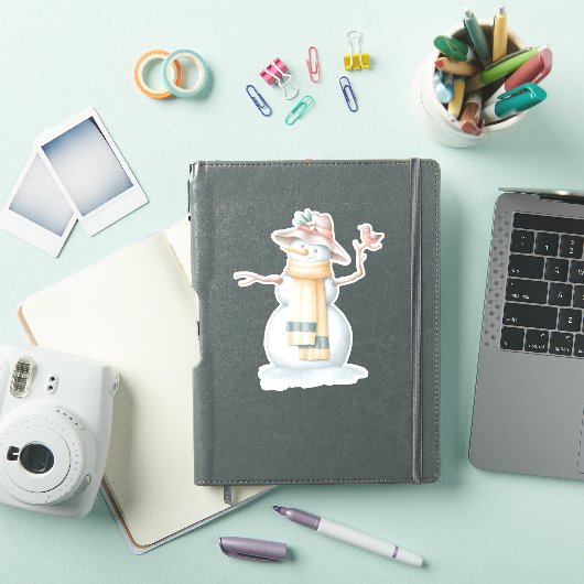 Snowmansticker Sticker (iPad Cover)