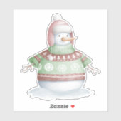 Snowmansticker Sticker (Vel)